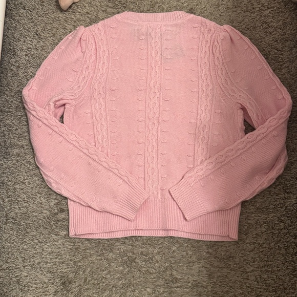 Anthropologie Pink Floral Sweater - Picture 2 of 2